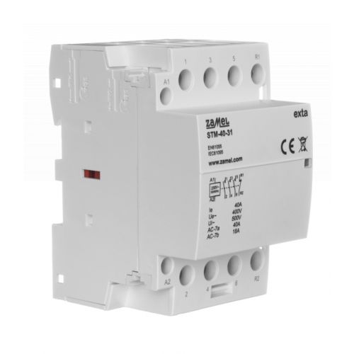 Stycznik modułowy instalacyjny 40A 3xNO+1NC 230V AC TYP: STM-40-31 ZAMEL - 4[56].jpg